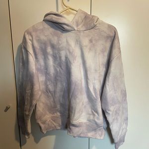 Purple tie-dye hoodie
